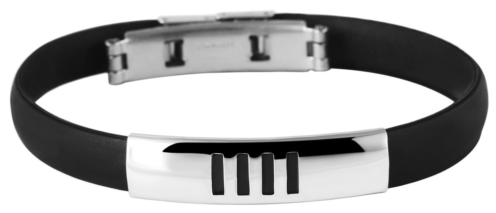  Edelstahl Akzent Armreifen 5030268 - Mode für Moderne, Stretch Kautschuk Muster
| Akzent Armreifen Edelstahl 5030268 - 