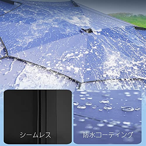 Parasol de plage ventilé bleu pour stopper les rayons du soleil et la chaleur - 6