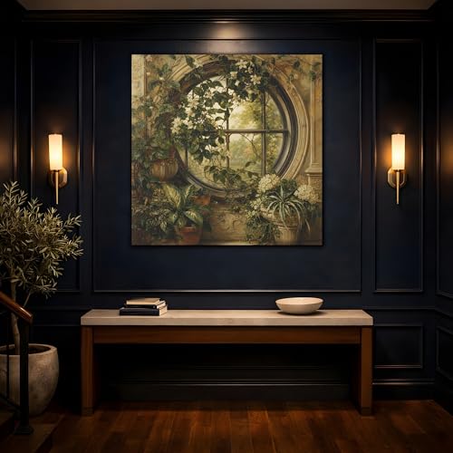 Impression canvas green and gold grand format 50x50 carré - 4