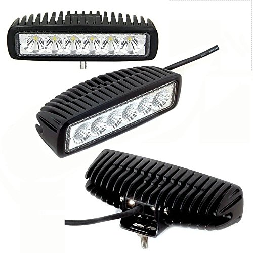 Yibid Motorcycle 18W LED Driving Work Front Fog Head Light Lamp for Honda Yamaha Suzuki Bobber Cafe Racer Cruiser ATV Vessels Off-Road Vehicles Trucks Fire Engines SUV ATV 4WD Car - Thumbnail 2