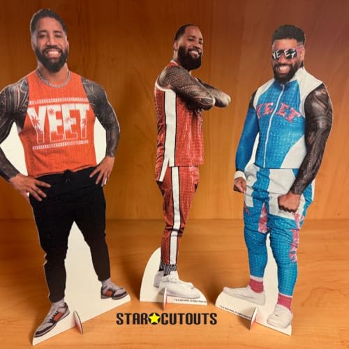 Star Cutouts SC4585 WWE Jey & Jimmy Uso 3 Shelf Top Cardboard Cutouts - 31cm, Party, Fan & Room Decoration - Image 2