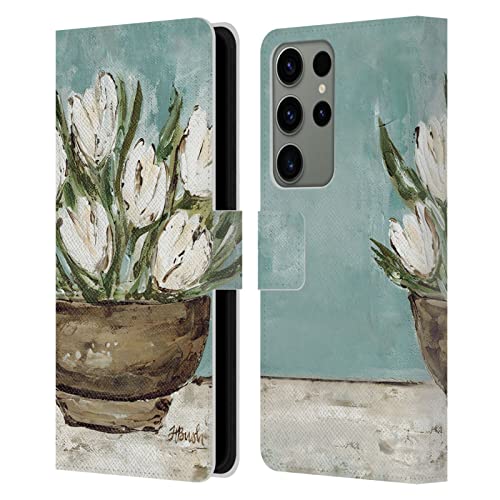 Funda Samsung S23 Ultra 5G cuero Haley Bush Tulip pintura floral resistente