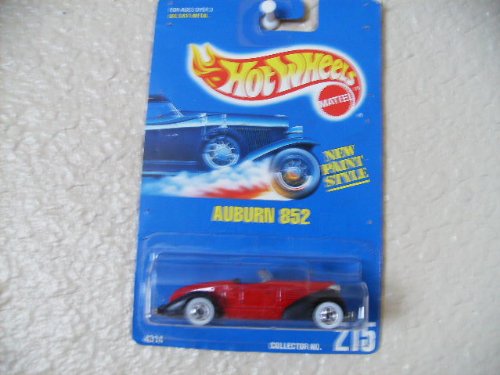 Hot Wheels Auburn 852 All Blue Card #215 Red W/white Walls