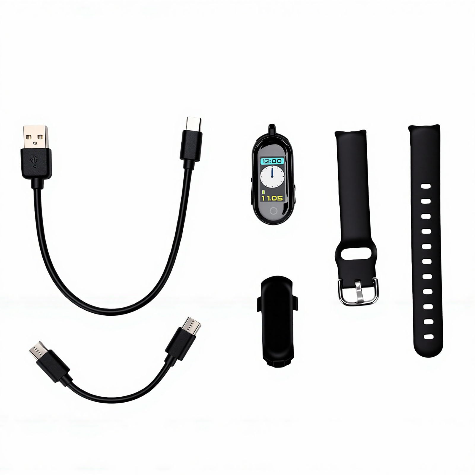 Grabadora de Voz Digital de 64 GB, Dispositivo de Grabación Activado por Voz con Reducción de Ruido AI con Clip Trasero para Cordón de Pulsera para Entrevistas de Reuniones de