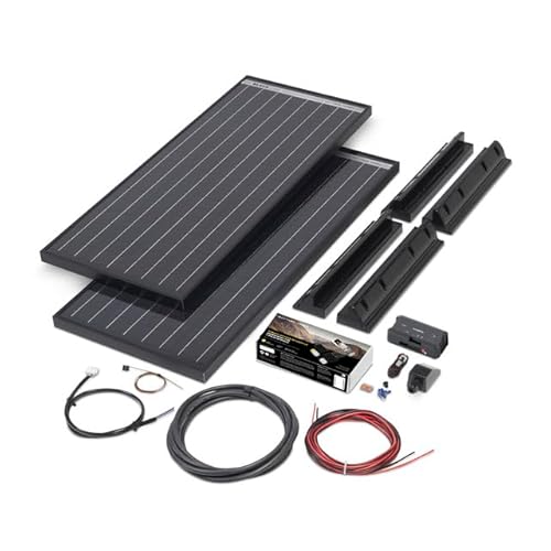 BÜTTNER DOMETIC Solar-Komplettanlage MT 160-2 MC, 160 Wp, 2 Module, schwarz, 45x117x6,6 cm, 22 kg