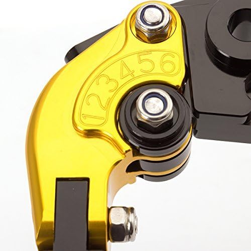 Miniatura 91 de FXCNC Billet Folding Extendable Adjustable Brake Clutch Levers Compatible with Raptor YFM660 01-04, TTR125L/LE/LW 00-16, Banshee 350 02-06