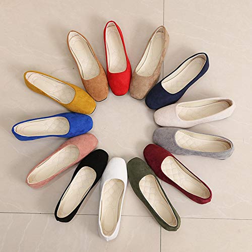 Flats Shoes for Women Dressy Comfortable Round Toe Ballet Flat Shoes Slip On Business Work Loafer Shoes Casual Shoes3