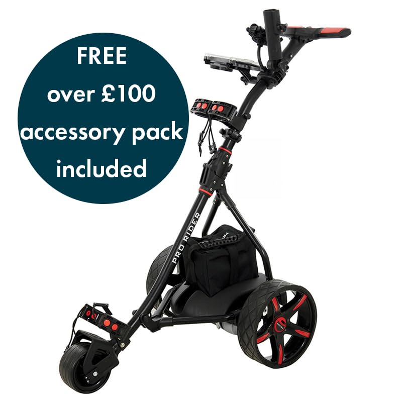 Electric Golf Trolley (Black & Red)