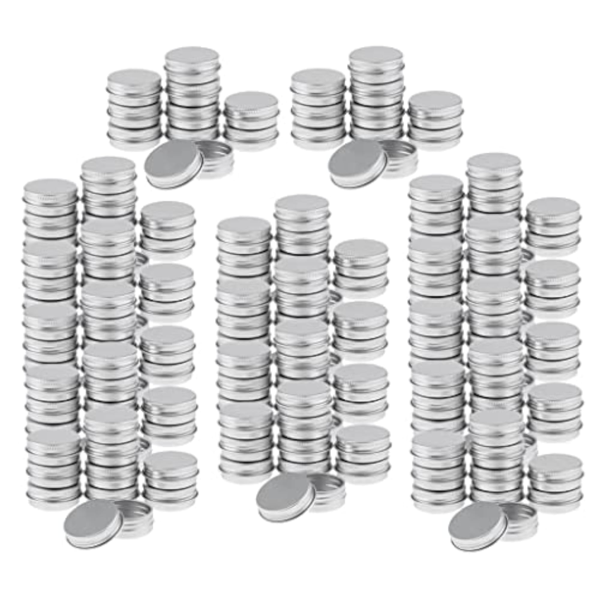 160x 15ml Aluminium Lip Balm Tin Pots
