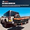 MeeFar Hitch Mount Cargo Carrier Bag Soft Shell 100% Waterproof 20 Cubic Feet (59" 24" 24") Include 8 Reinforced Straps for Truck Pickup All Vehicle with Steel Cargo Basket