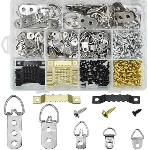 100 Pack Small Sawtooth Picture Hangers Frame Hanging Saw Tooth Hooks With Screw