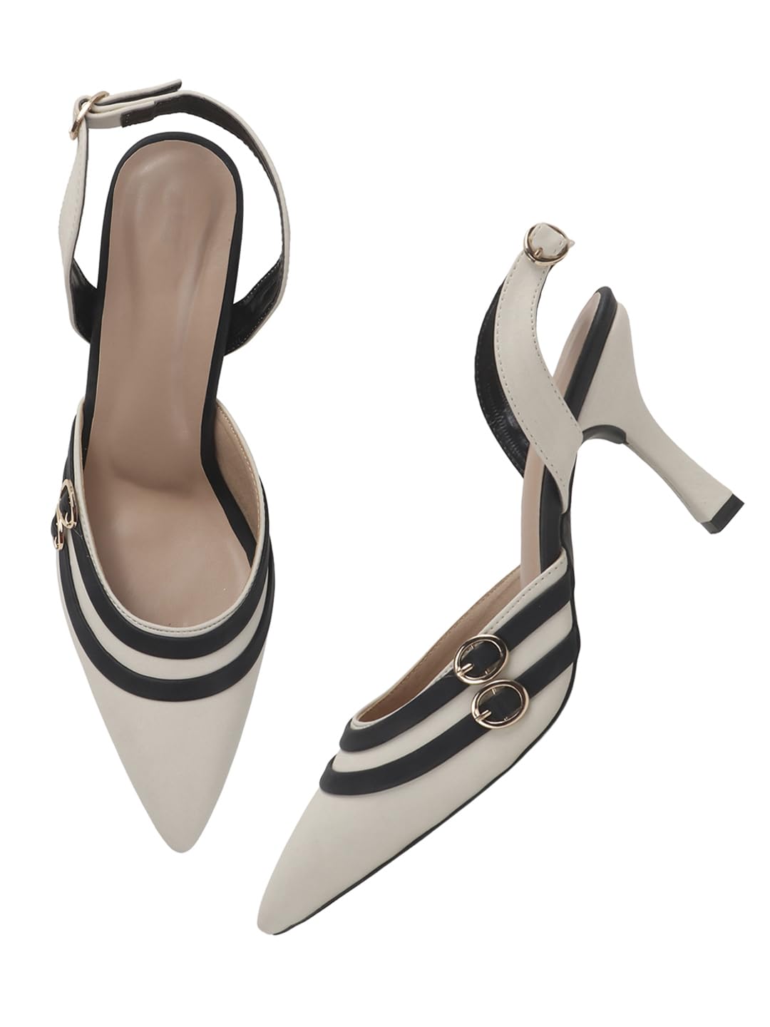 Super Comfortable Solid Pointed Close Toe Stilettos Heel Sandals For Women & Girls-image-23
