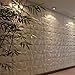 12PCS 3D Wall Panel, PVC 19.7 Inch Decorative Textured Panel for Interior Decor, Waterproof, Wall Tiles Accent Wall Panels