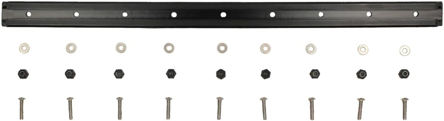 YakAttack GTSL90 GearTrac – 16" Black | 0.9" Wide Polymer Kayak Track Mount Rail for Accessories | Surface Mount with Stainless Hardware | Yak Attack USA-Made Durability