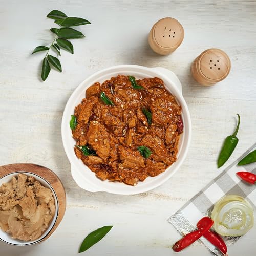 Image of Greenmeat Chilly Roast - Instant | Ready in 5-10 Minutes | 100% Plant Based & Vegetarian | Protein & Fiber Rich | Low Fat & Zero Cholesterol | No Preservatives | Pack of 1 (250g)