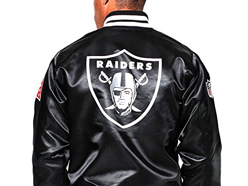 New Era F o R Sateen Bomber Oakland Raiders Giacca...
