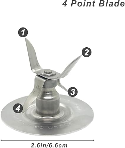 Miniatura 2 de Para Oster Blender Piezas de Repuesto Blender Ice Blade con Cuatro Juntas de Junta de Junta de Junta de Junta de Junta de Goma Kit de Actualización