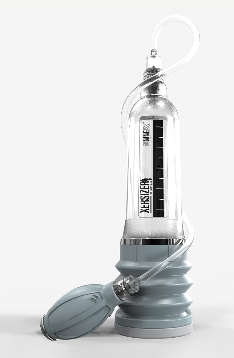 Penis Vacuum Pump Pro 7 X - Medical Water-Based [with Handball] for Penis Pumps & Enlargers - Maximum Control & Pressure - Manual Male Vacuum Pump - Alargador De Pene (Erect Length 5–7 in)