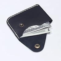 Vista 48 de Leather Card Holder Wallet, Compact Design with Slots for Cards and Cash (light brown)