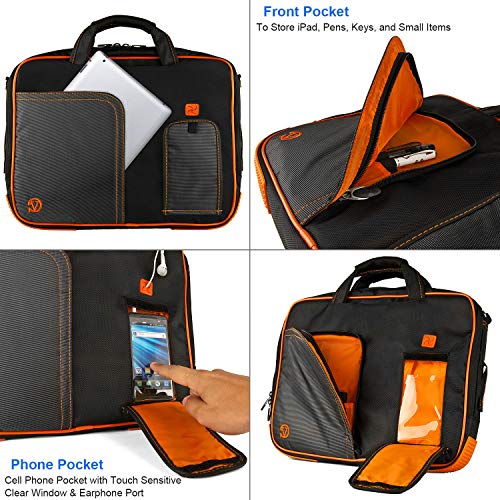 11.6 Inch Laptop Tablet Shoulder Bag Carrying Sleeve Case for Women Work College Travel Messenger Bag Business Briefcase2