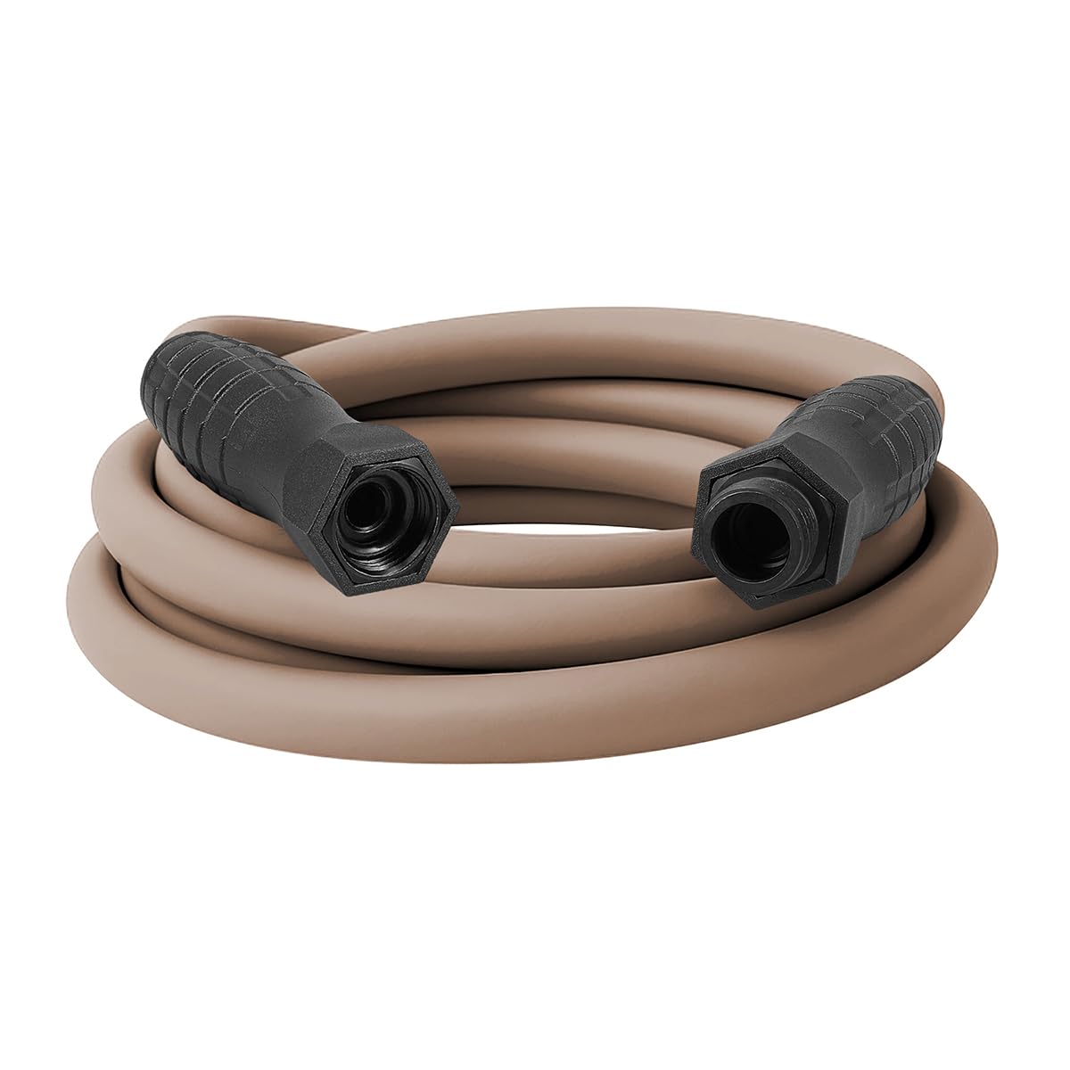 Flexzilla Colors SwivelGrip Garden Hose 5/8 in. x 10 ft., Lightweight All-Weather Water Hose, Durable and Flexible, Leak-Free Connections, Brown Mulch