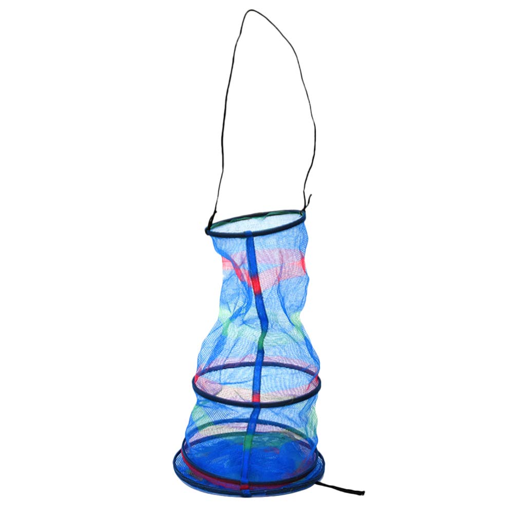 BESPORTBLE Foldable Portable Three-Layer Mesh Fish Net Colorful Fishing Gear for Outdoor Use Lightweight Ventilated Design for Catching Fish Shrimp and Crab
