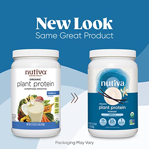 Nutiva Organic Vanilla Plant Protein Smoothie Mix #TOP25