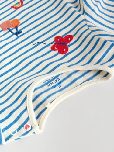 NEXT Baby Mädchen Standard 6-teiliges Set mit Langarmshirt und Leggings Red/Blue/Cream 62-68