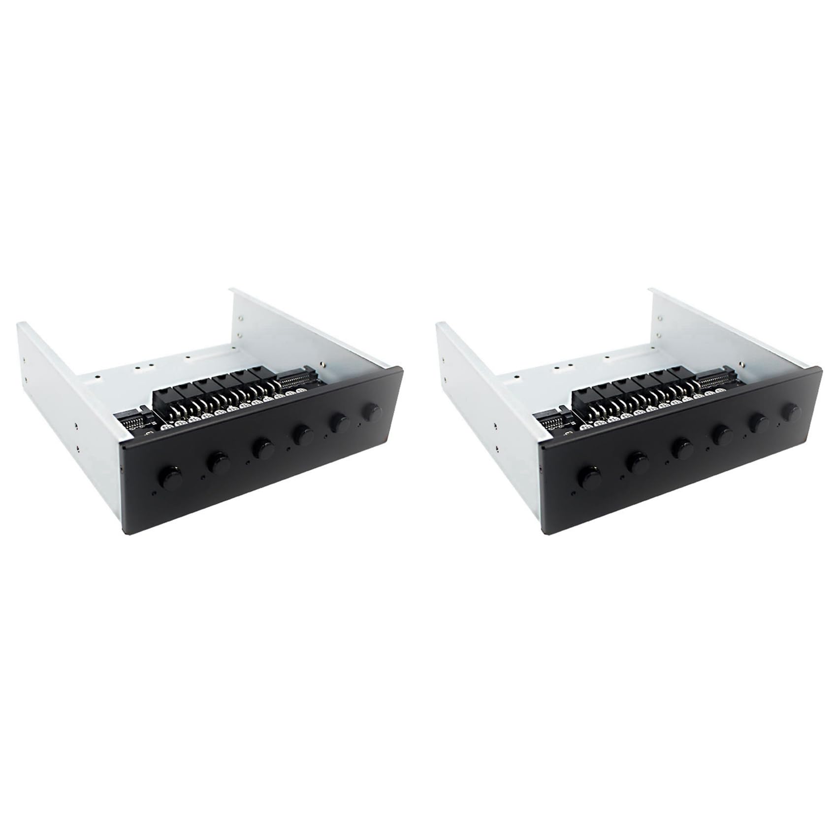 2 x controller a 6 vie per dischi rigidi, per computer desktop, supporto per dischi rigidi 2,5/3,5