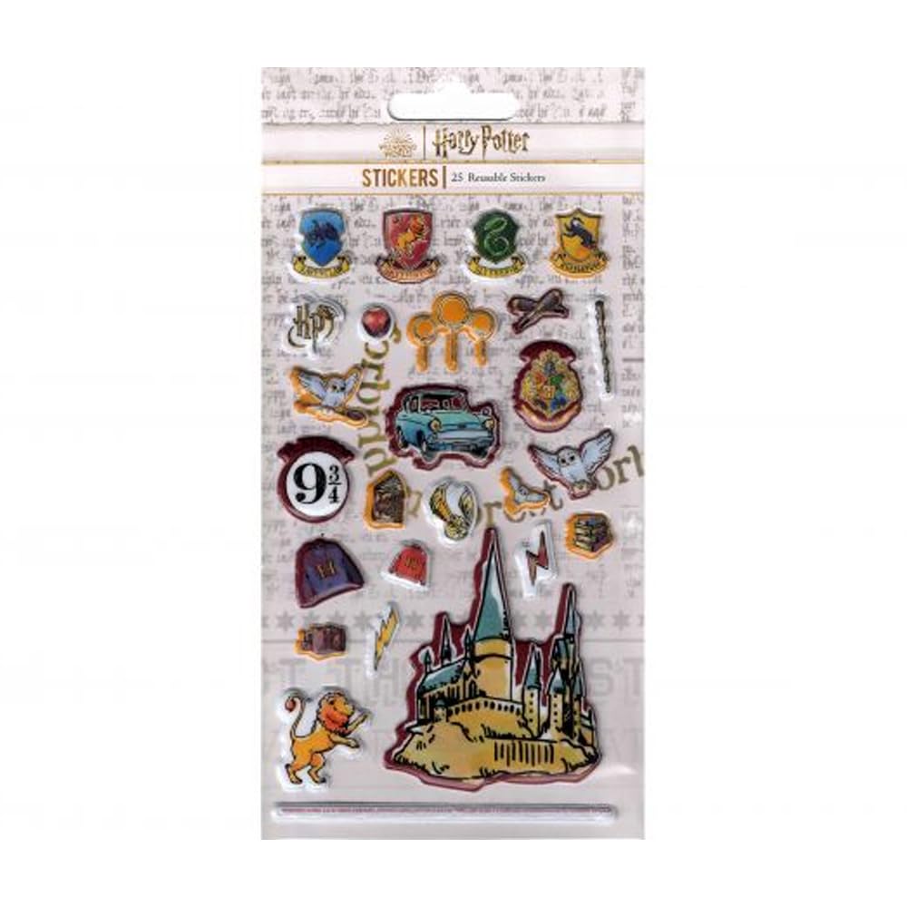 Pyramid International Multi Harry Potter (Puffy) 25Pc Reuseable Stickers