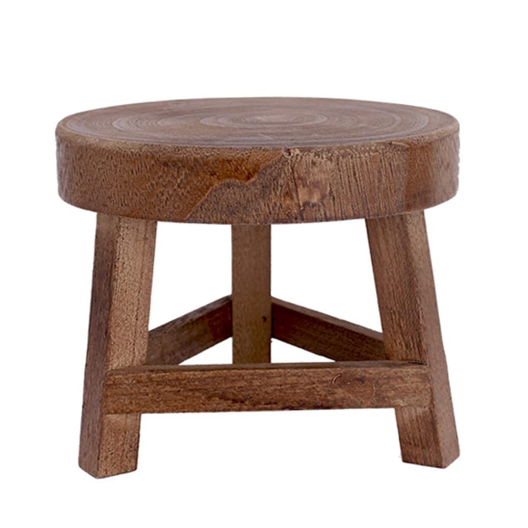Wooden Plant Stool Plant Pot Stand Flower Wooden Stool Wood Plant Stand
