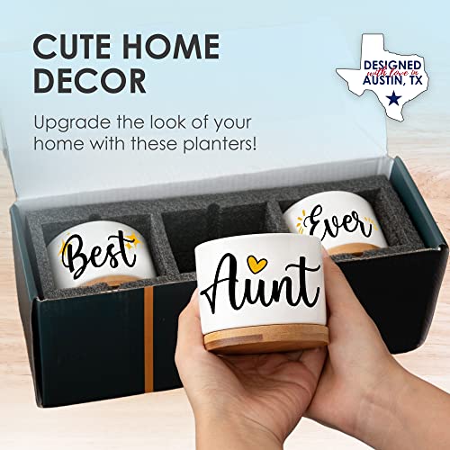Aunt-Planter-Unique-Best-Aunt-Ever-Gifts-from-Niece-and-Nephew-Thoughtful-Auntie-Gifts-Perfect-Planter-Gift-Set-Ideal-Presents-for-Mothers-Day-Birthdays-Christmas-Special-Occasions-Gift-Ready Aunt Planter Unique Best Aunt Ever Gifts from Niece and Nephew Thoughtful Auntie Gifts Perfect Planter Gift Set Ideal Presents for Mothers Day Birthdays Christmas Special Occasions Gift Ready