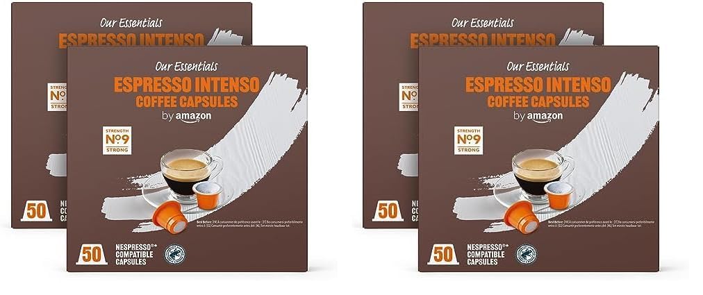 Cápsulas by Amazon Espresso Intenso Compatibles con Nespresso