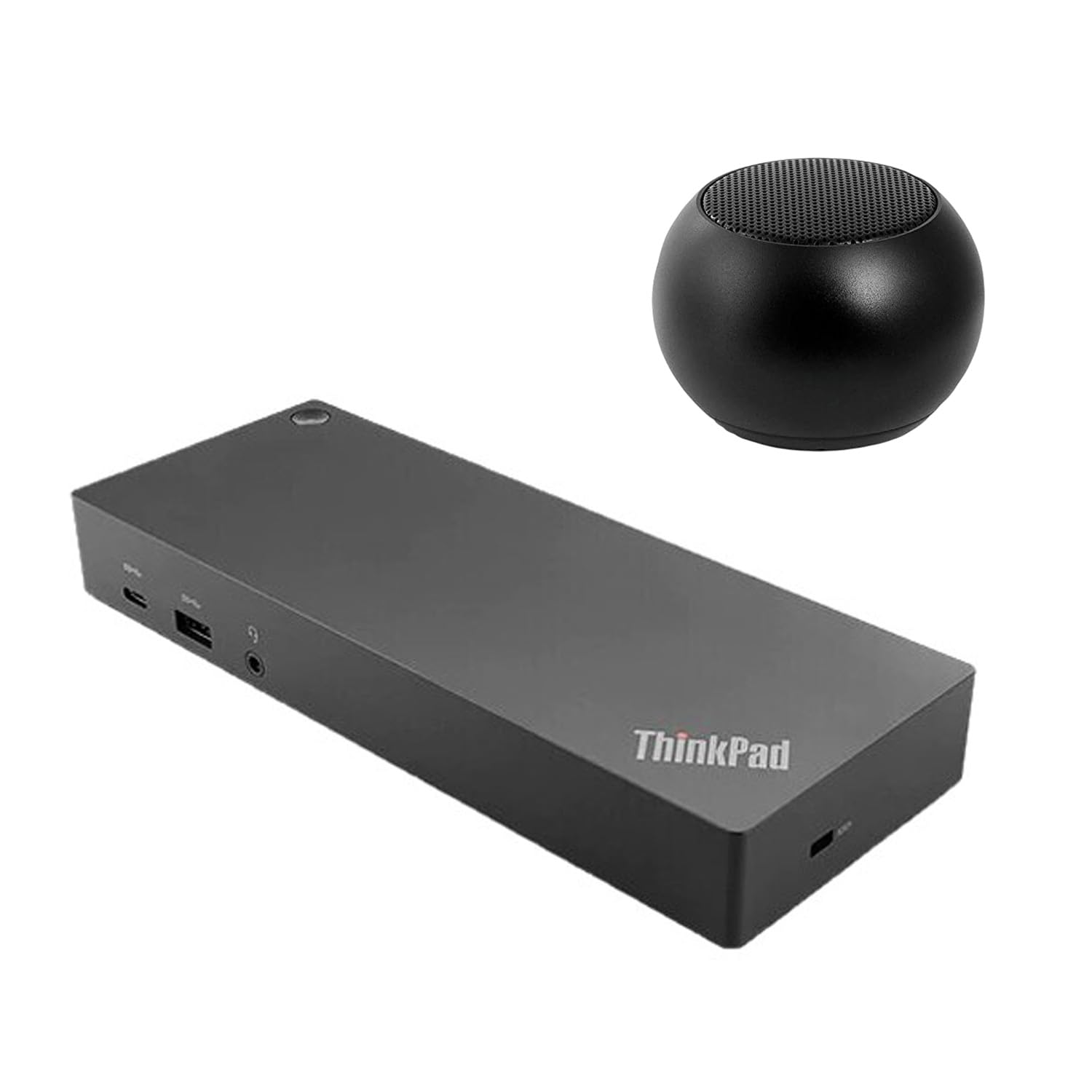 Lenovo ThinkPad Ensemble station d'accueil USB-C avec mini haut-parleur pour T-Series Gen 1-3, E-Series Gen 1-5, L-Series Gen 1-3, P1 Gen 1-5, P-Series Gen 1-3, X-Series Gen 1-3, X1-Series Gen 8-10
