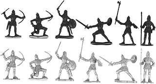 TOYANDONA 60Pcs Sand Table Toys Medieval Soldier Sand Table Soldier Medieval Man-at-Arms Toy Soldier Middle