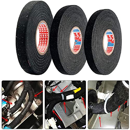 Image of Unifizz Insulating Tape Wire Loom Harness Tape Adhesive Wiring Cloth Tape 15mmx15m