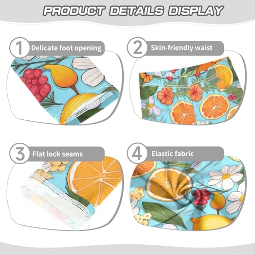 Girls' Leggings Orange Flowers Kids Yoga Tights Pants 1 Pack 208573533