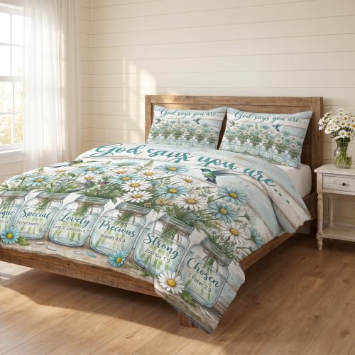 Floral Christian Bedding for Full/Queen