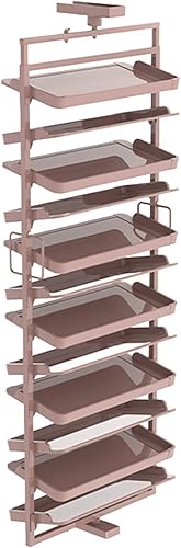 Zapatero giratorio,Estante giratorio de 360,Zapatero cerrado,Zapatero oculto,Soporte giratorio de metal de pie libre,Simple y moderno, para