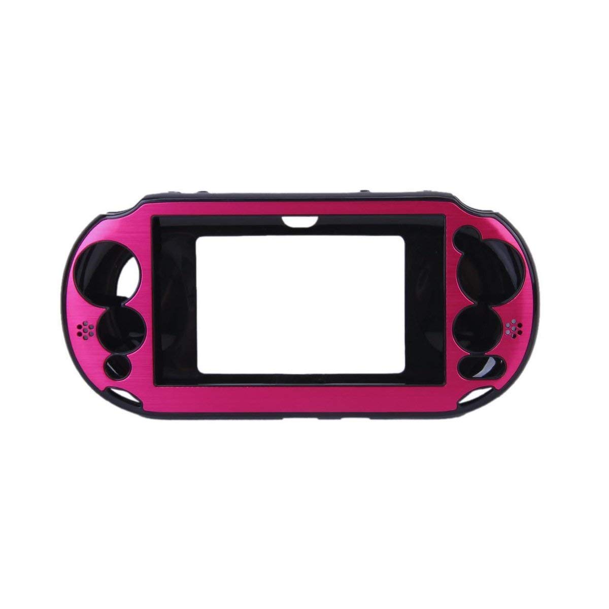 OSTENT Funda Protectora de Piel de Aluminio Metalizada Colorida Compatible con Sony PS Vita PSV PCH-2000 - Color Negro — view 9