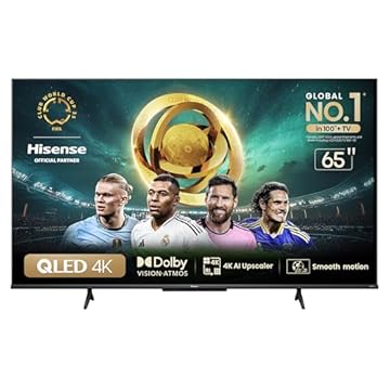 Hisense Smart TV UHD 4K QLED 65" Polegadas 65Q6N Google TV com HDR10+, Dolby Atmos, Sports Mode, Game Mode Plus e Compatível com Alexa