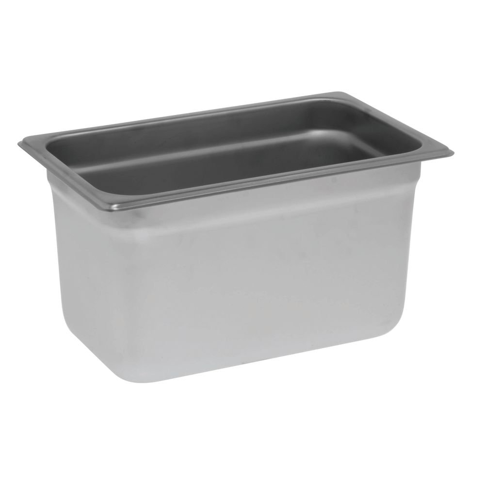 1/4 Size Steam Table Pan 22 Gauge Stainless Steel - 6"D by HUBERT – Stainless Steel, Model 91735