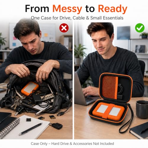 Image of ALKOO Case for LaCie Rugged Mini 1TB /2TB /4TB /5TB External Hard Drive