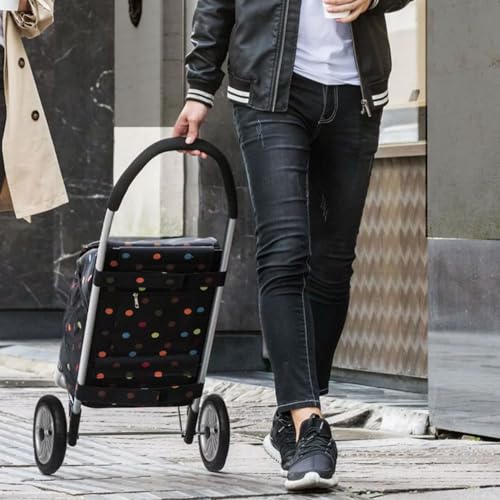 Carro Plegable para Compras con Bolsa Extraíble y Ruedas miniatura 5