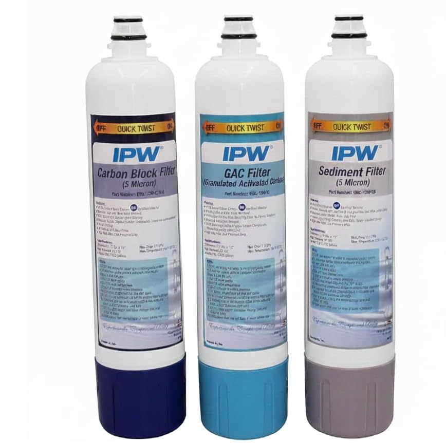 Replacement 5 Stage Water Filter Set, E3RO550-EZ