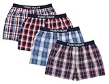 4er Pack Set Unterhosen Fabio Farini Herren Boxershorts stilvoll kariert. Erhältlich in den Größen S, M, L, XL und XXL.