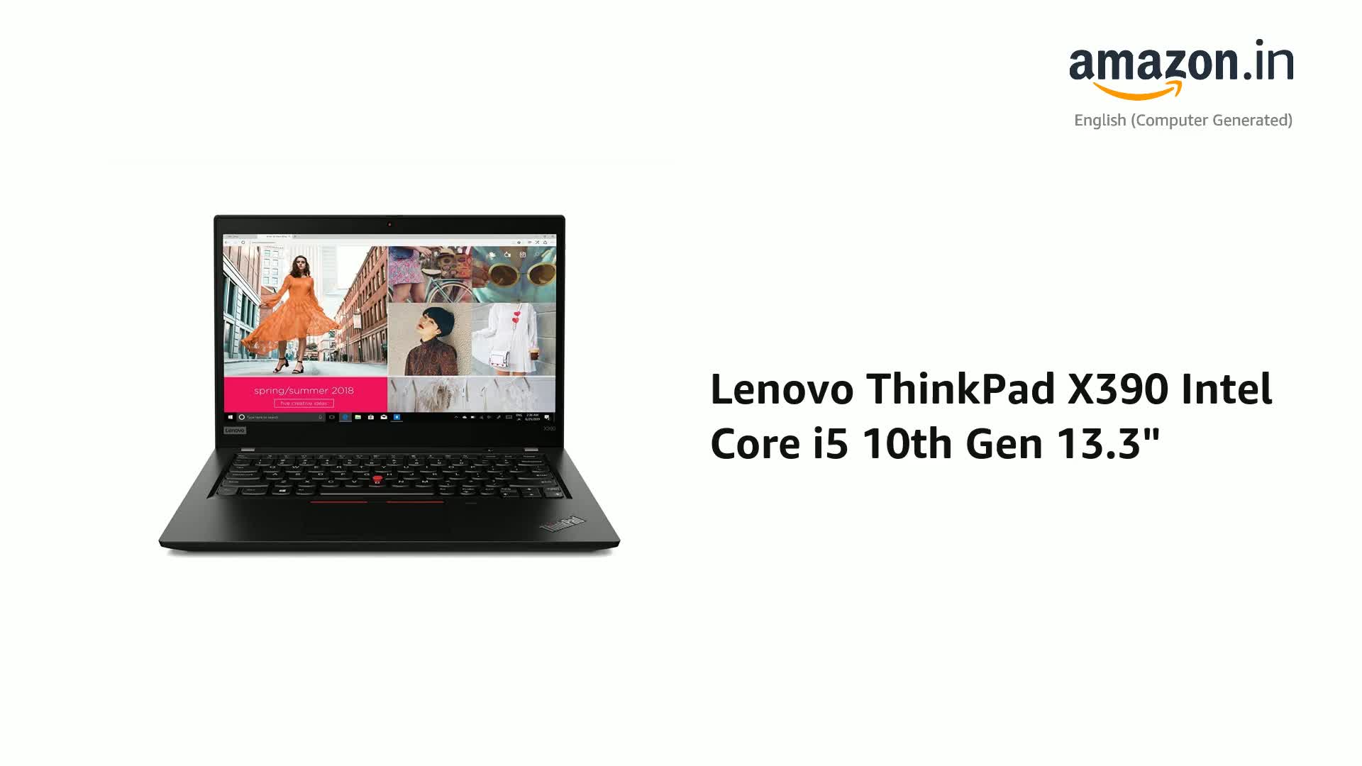 Lenovo ThinkPad X390 Intel Core i5 10th Gen 13.3