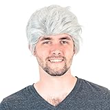 Costume Agent Deluxe Late Night Talk Show Host Wig Leno Clooney Old Man Accessory