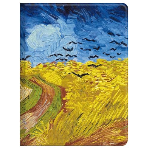 Coque iPad Pro 13 M4 antichoc Berkin Arts étui cuir design tableau Van Gogh vibrant