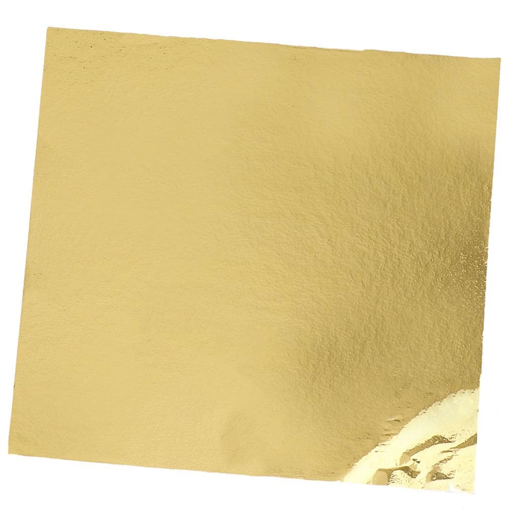 Juego de 3 500 hojas de hojas doradas de papel de aluminio para decoración de arte dorado K Gold